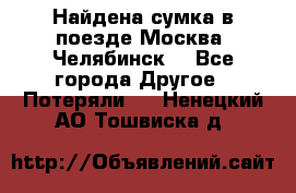 Найдена сумка в поезде Москва -Челябинск. - Все города Другое » Потеряли   . Ненецкий АО,Тошвиска д.